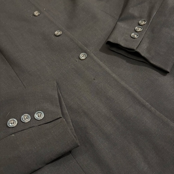 Vtg Jones New York Brown Wool Blazer Made in USA Women’s Size 12 Career Academia - Picture 4 of 15